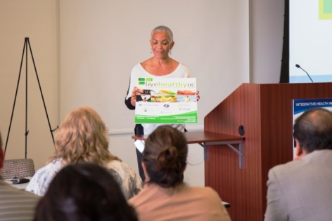 Rhonda Smith presents at Live Healthy OC Launch